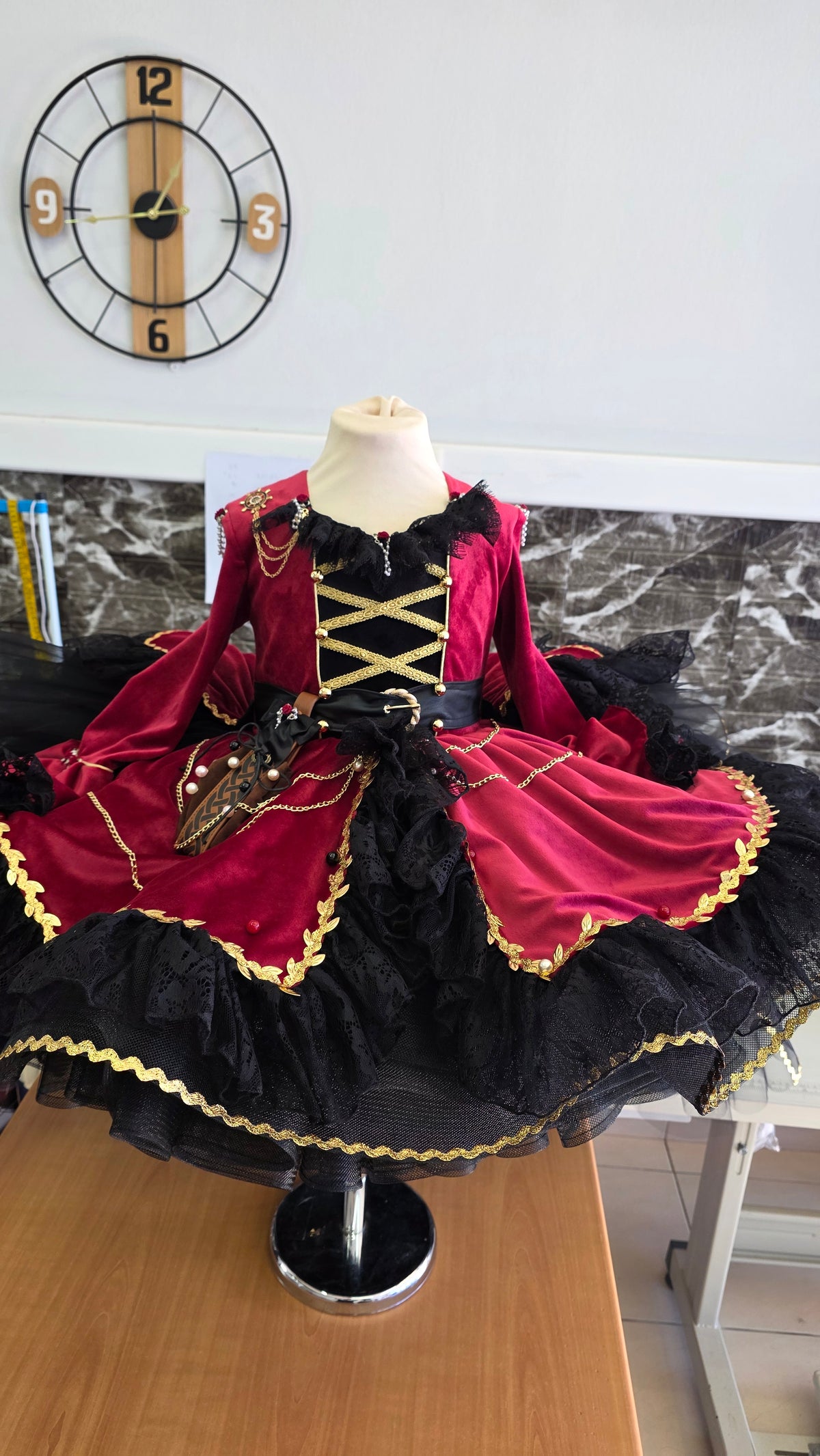 The "Black Pearl "pirate Princess With Removable Train -Preorders 👸🏴☠️🎀