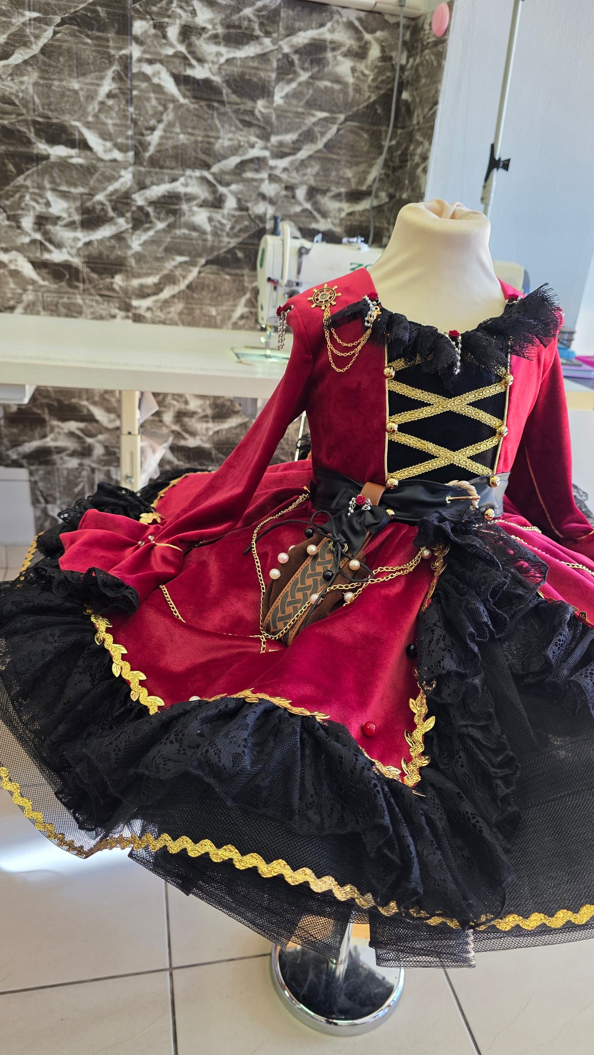 "Black Pearl" Pirate Princess Shortie -Preorders đžđŽââ ïžđ