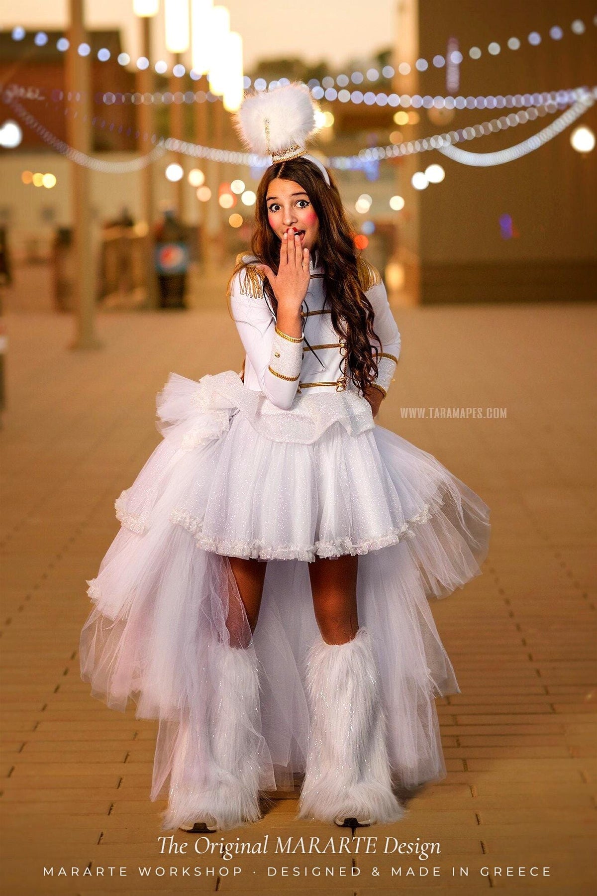 The Snow Sparkle Nutcracker Gown with Removable Train – The Original MARARTE Design