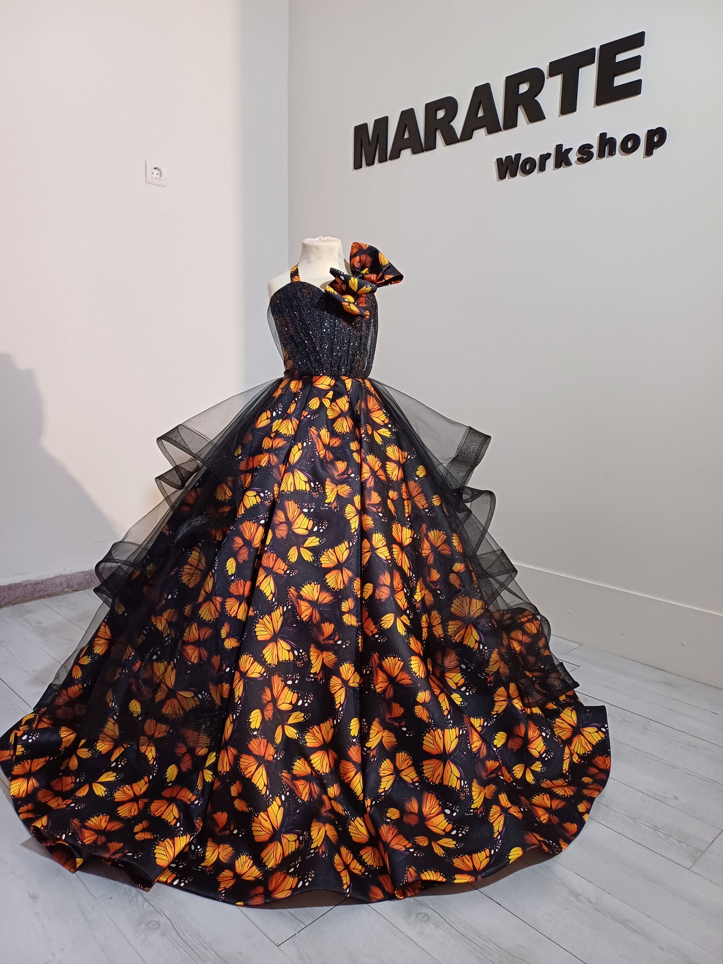 Monarch Butterfly Dress Floor Length