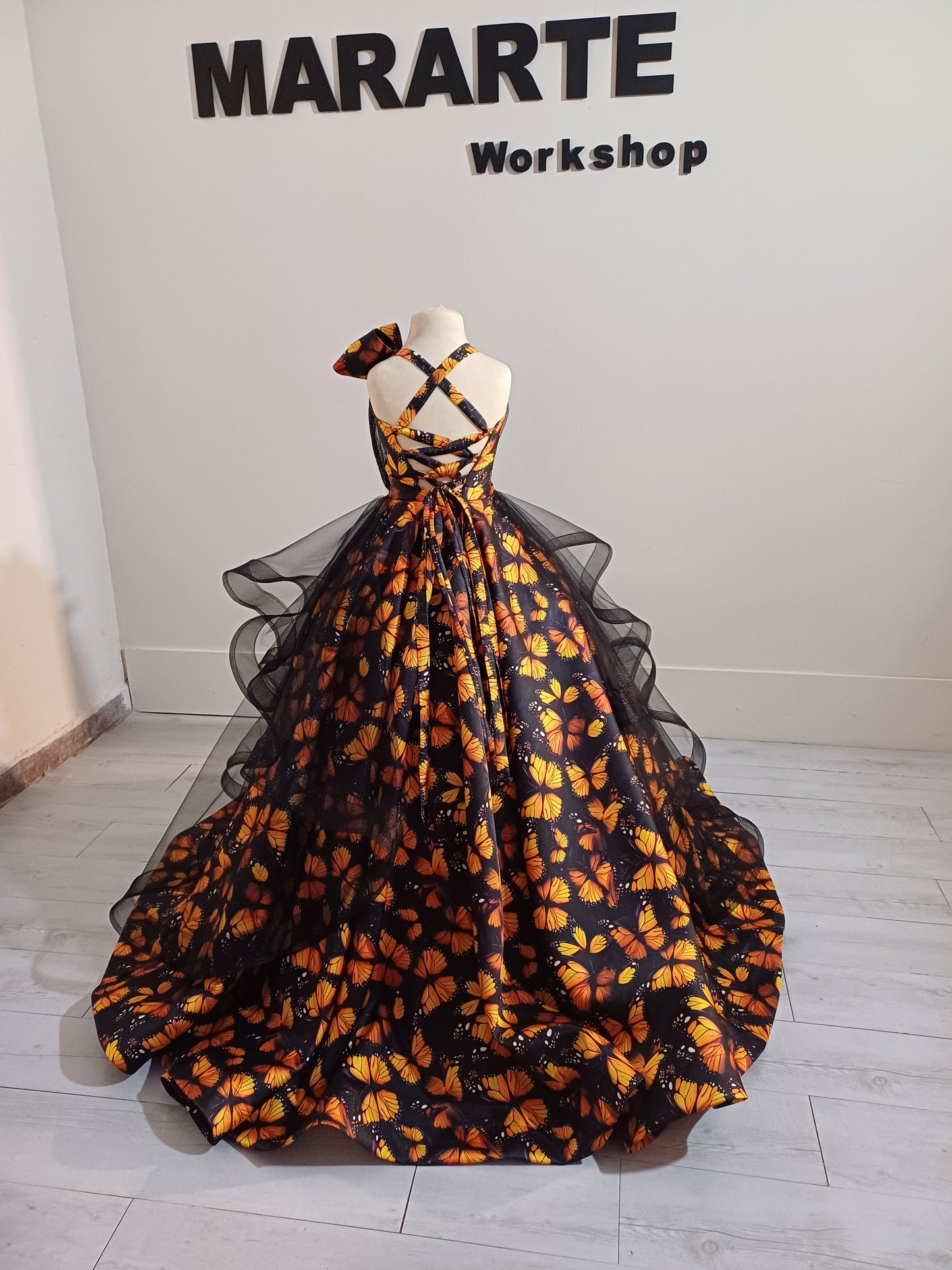 Monarch Butterfly Dress Floor Length