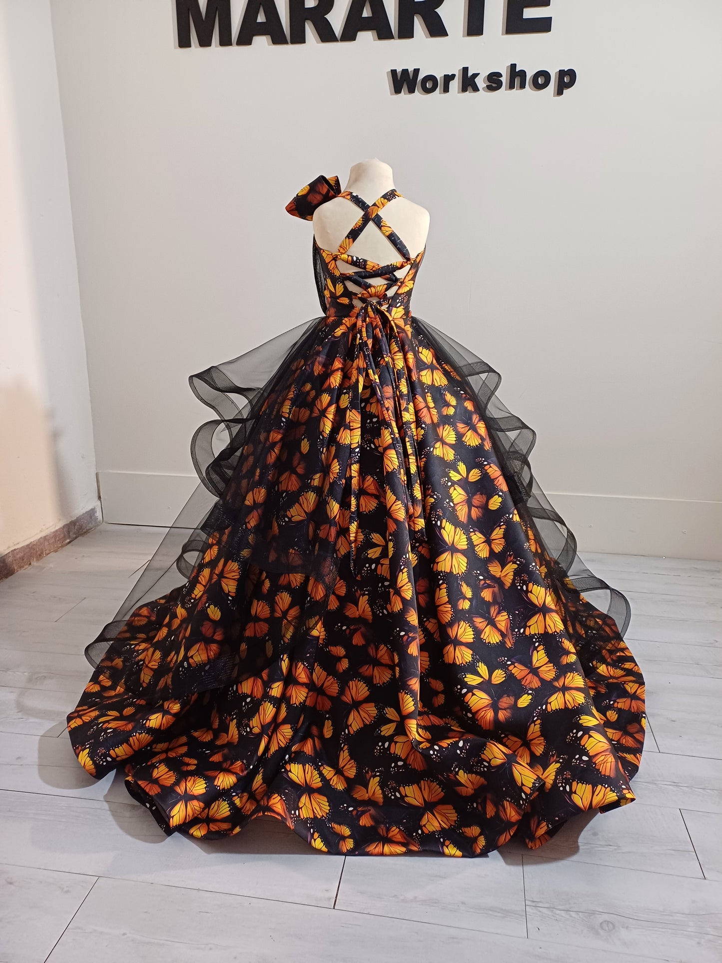 Monarch Butterfly Dress Floor Length