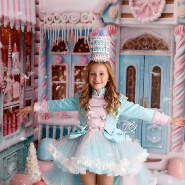 "Sugar " nutcracker Dress With Removable train