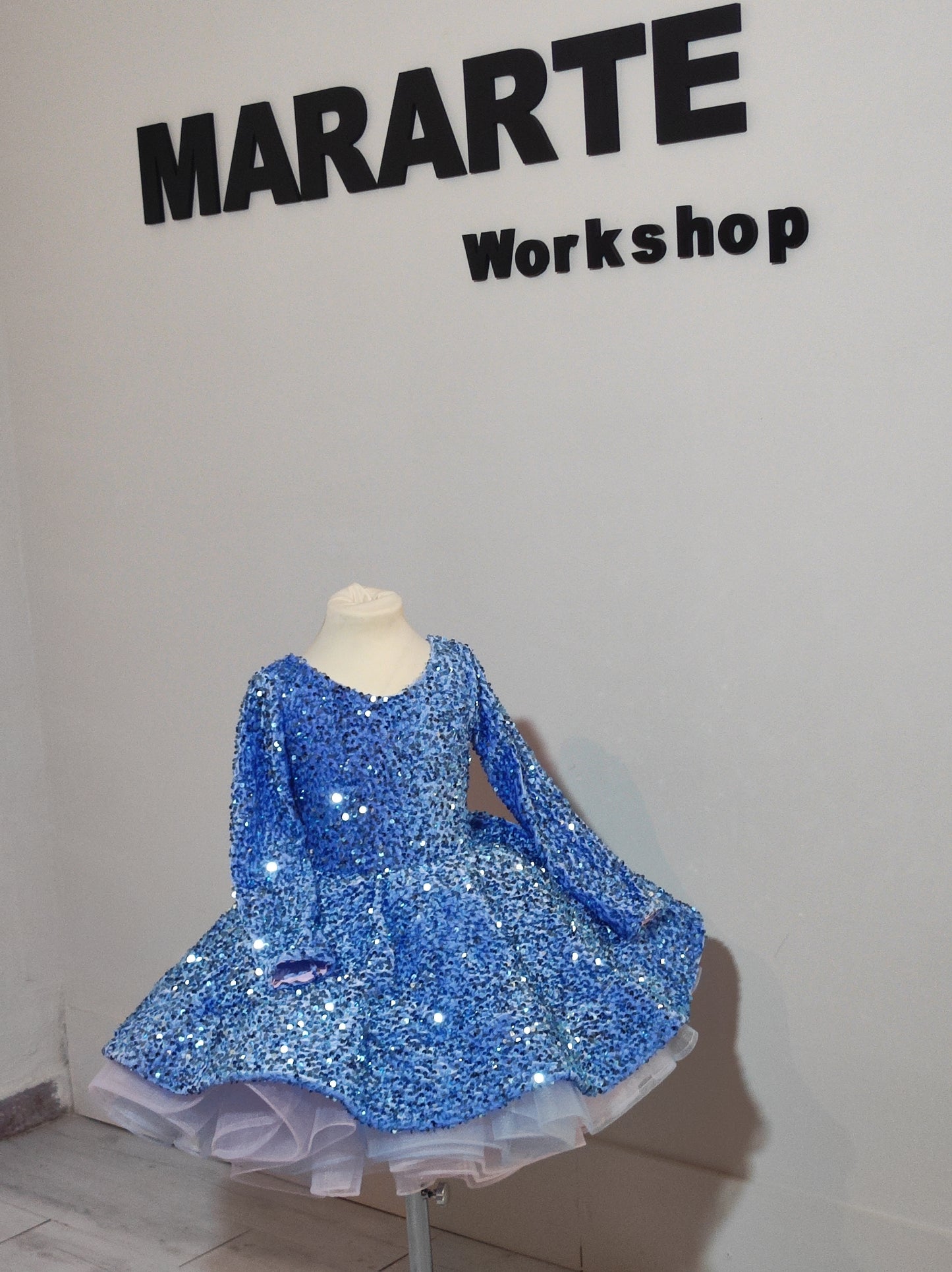 Light Blue Sequin Dress