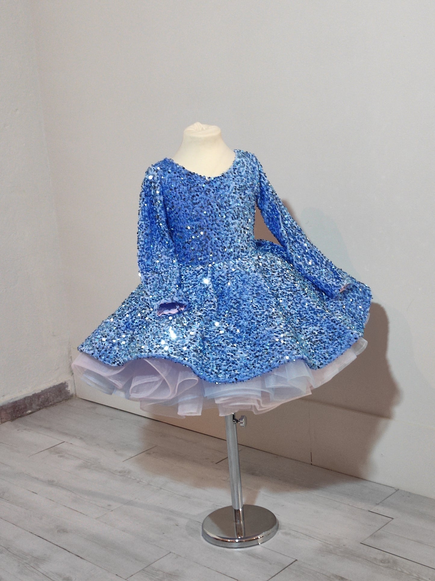 Light Blue Sequin Dress