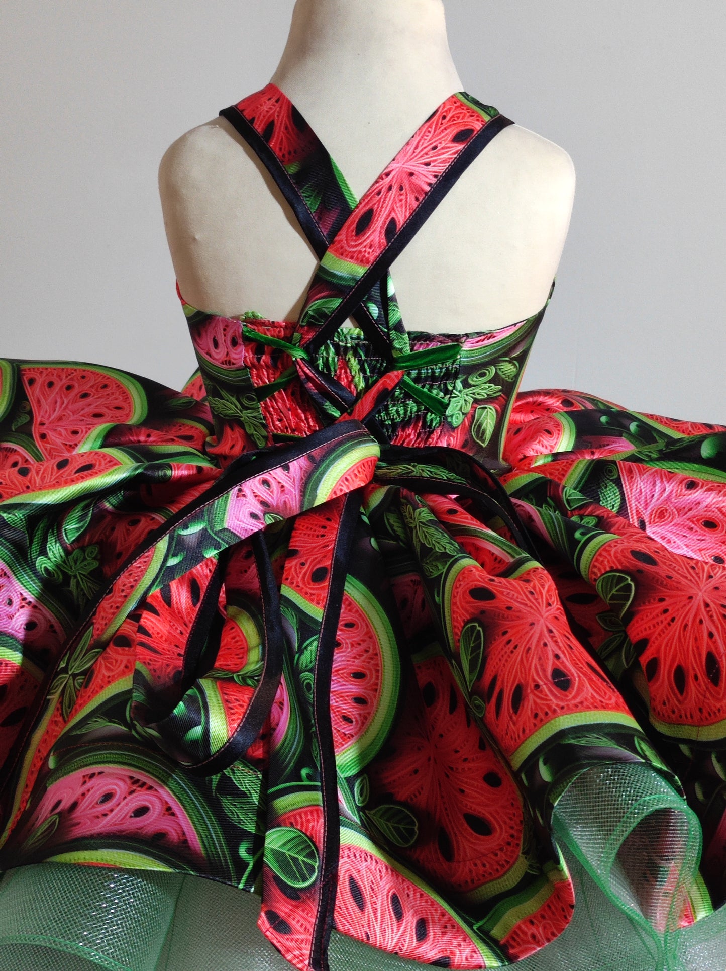 "summer watermelon" cupcake dress