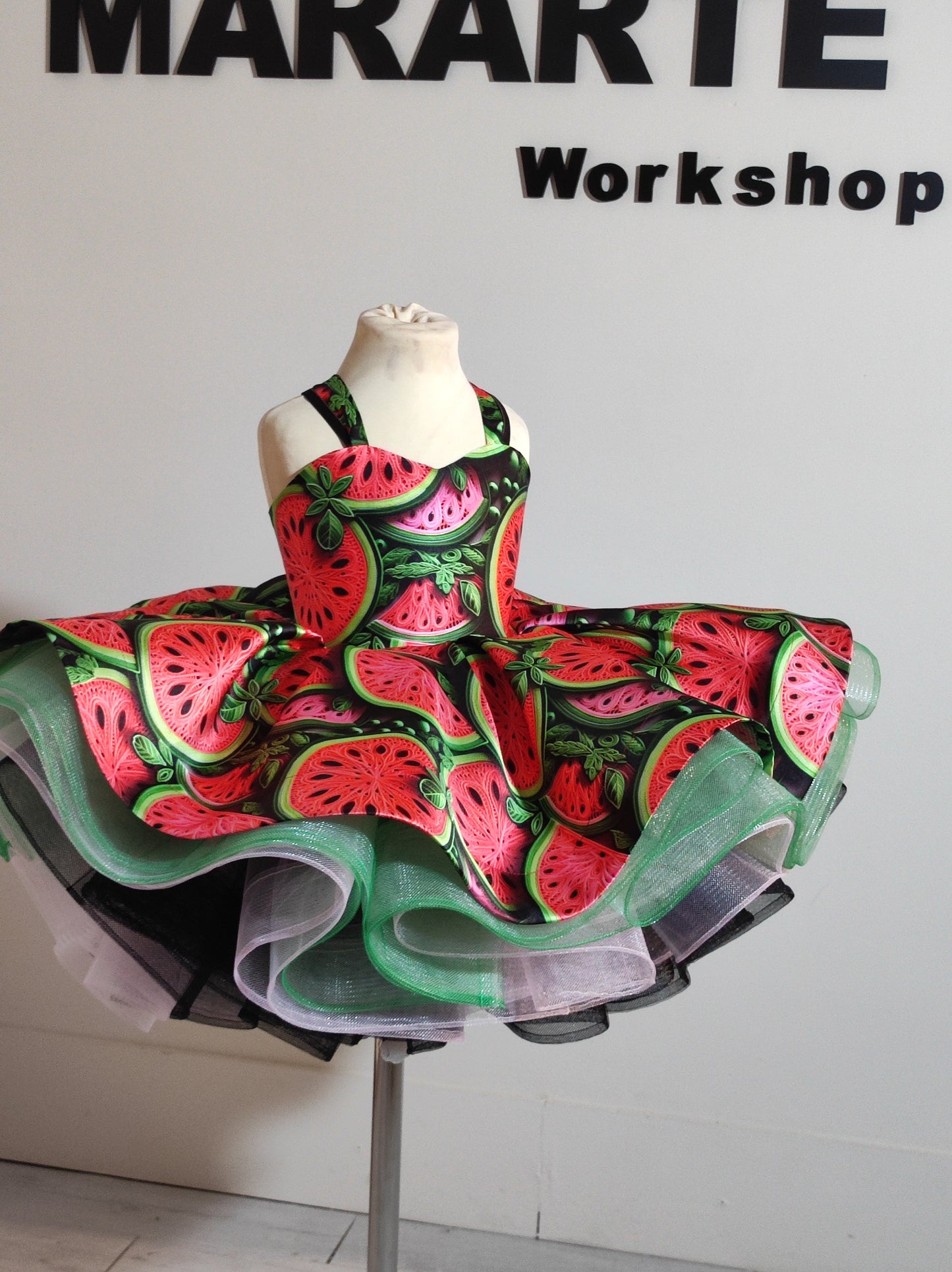 "summer watermelon" cupcake dress