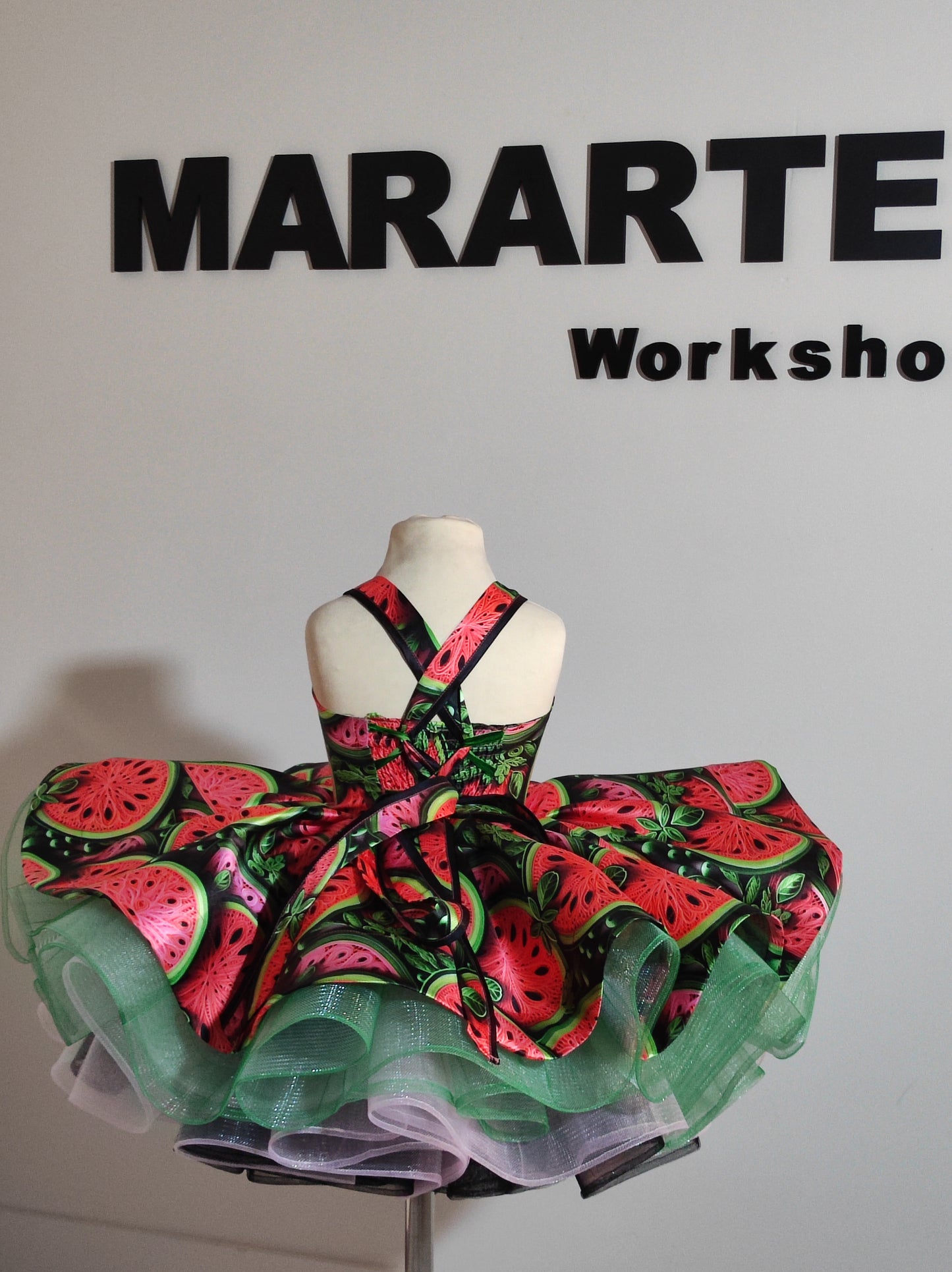 "summer watermelon" cupcake dress