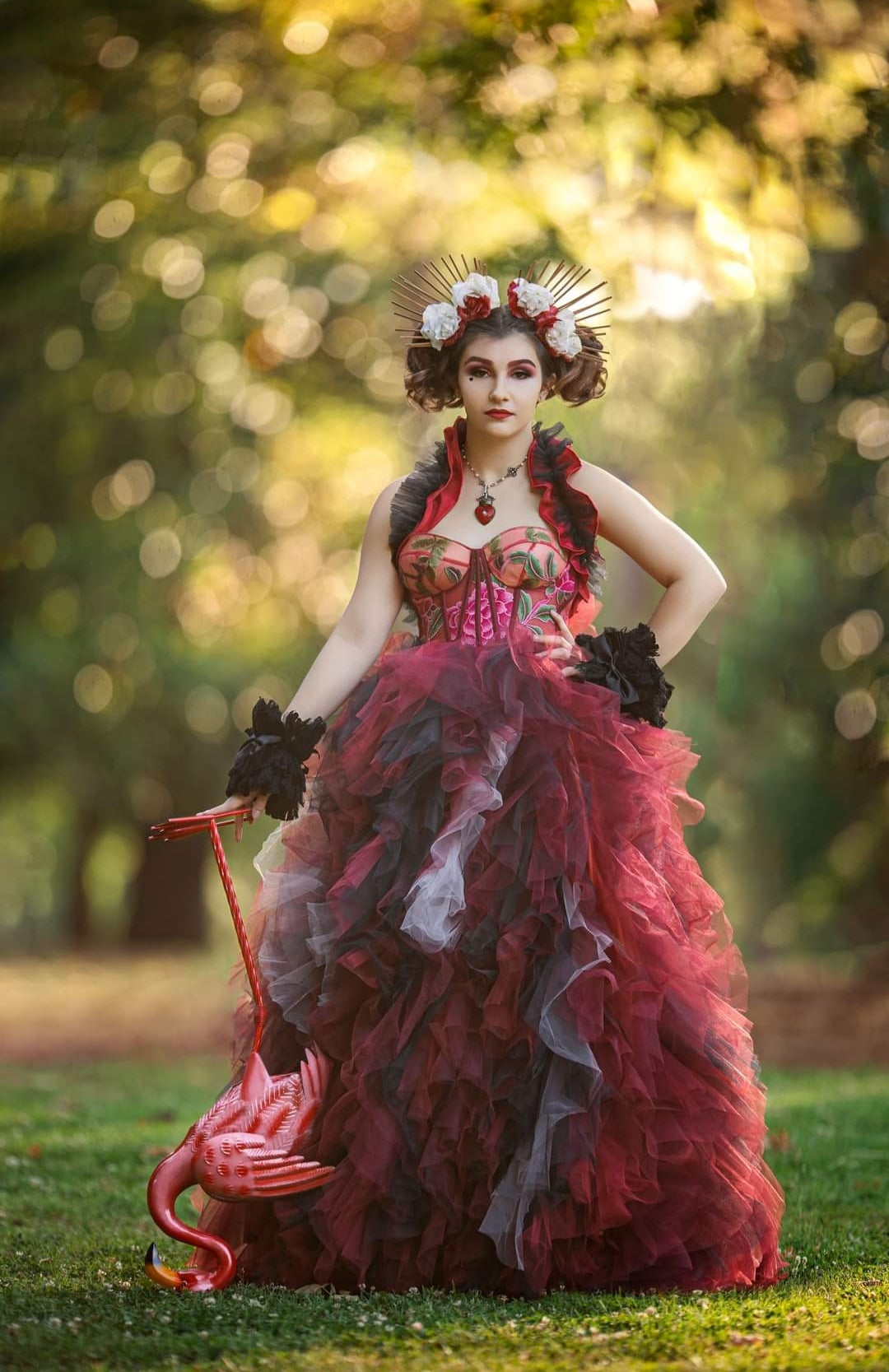 PREORDERS- Queen of hearts Foor length gown