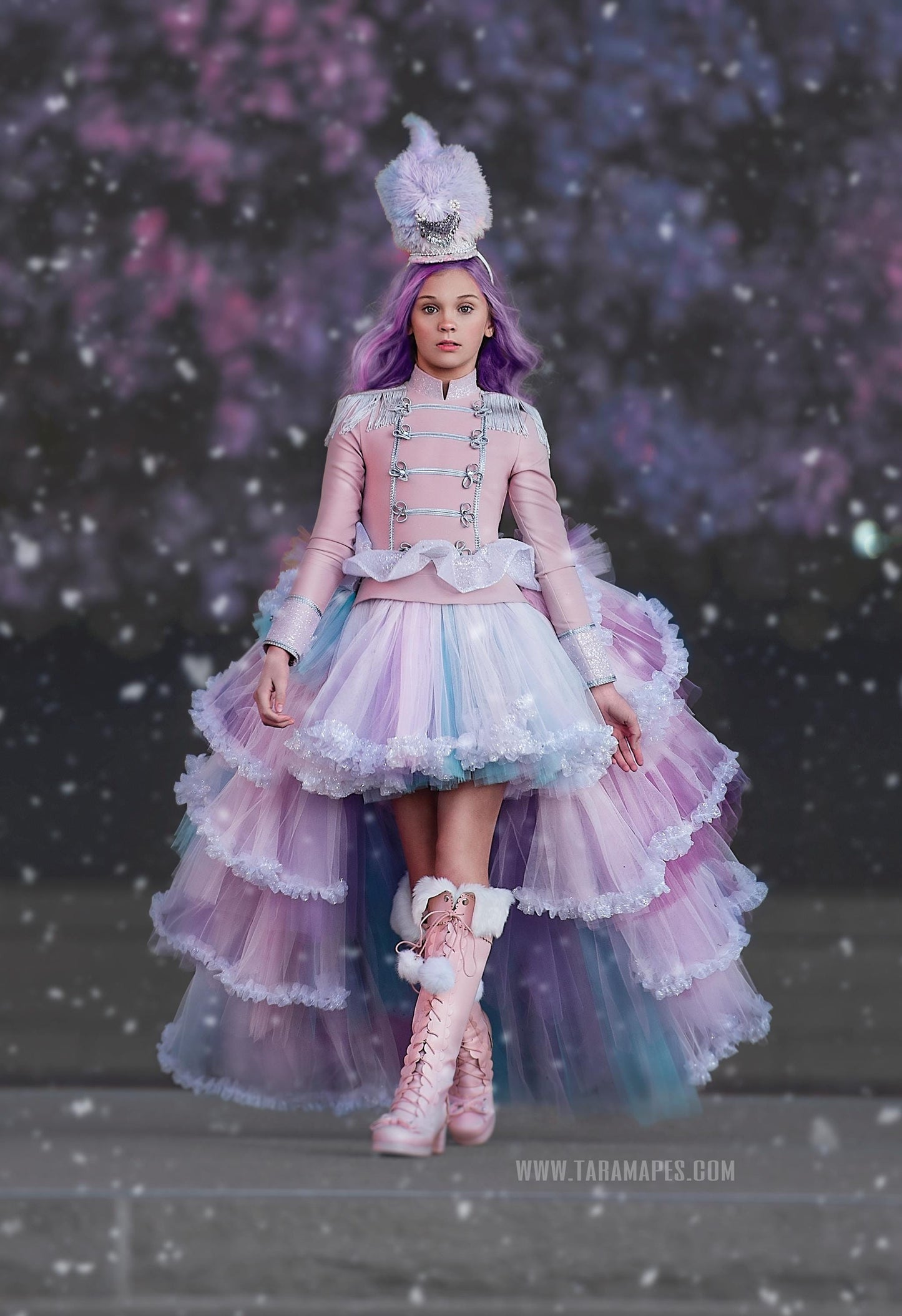 Women's Candy Nutcracker Tutu Dress With Train