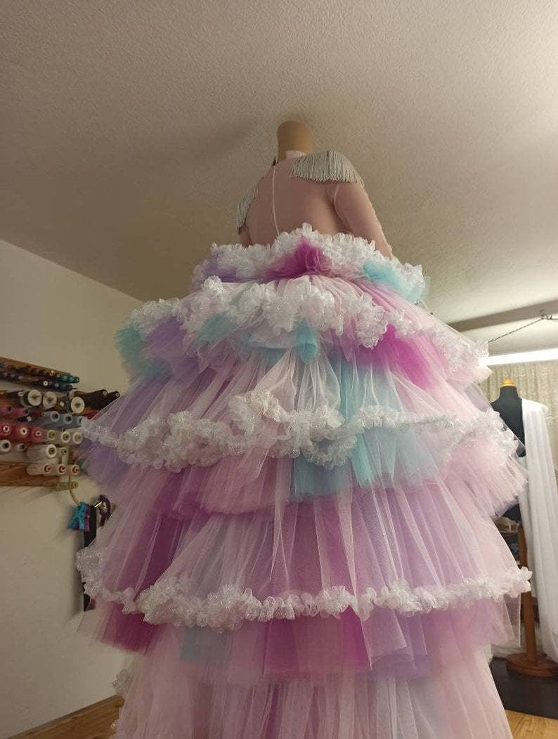 Women's Candy Nutcracker Tutu Dress With Train
