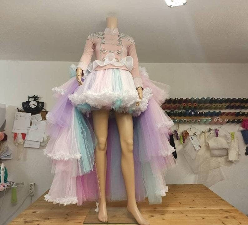 Women's Candy Nutcracker Tutu Dress With Train