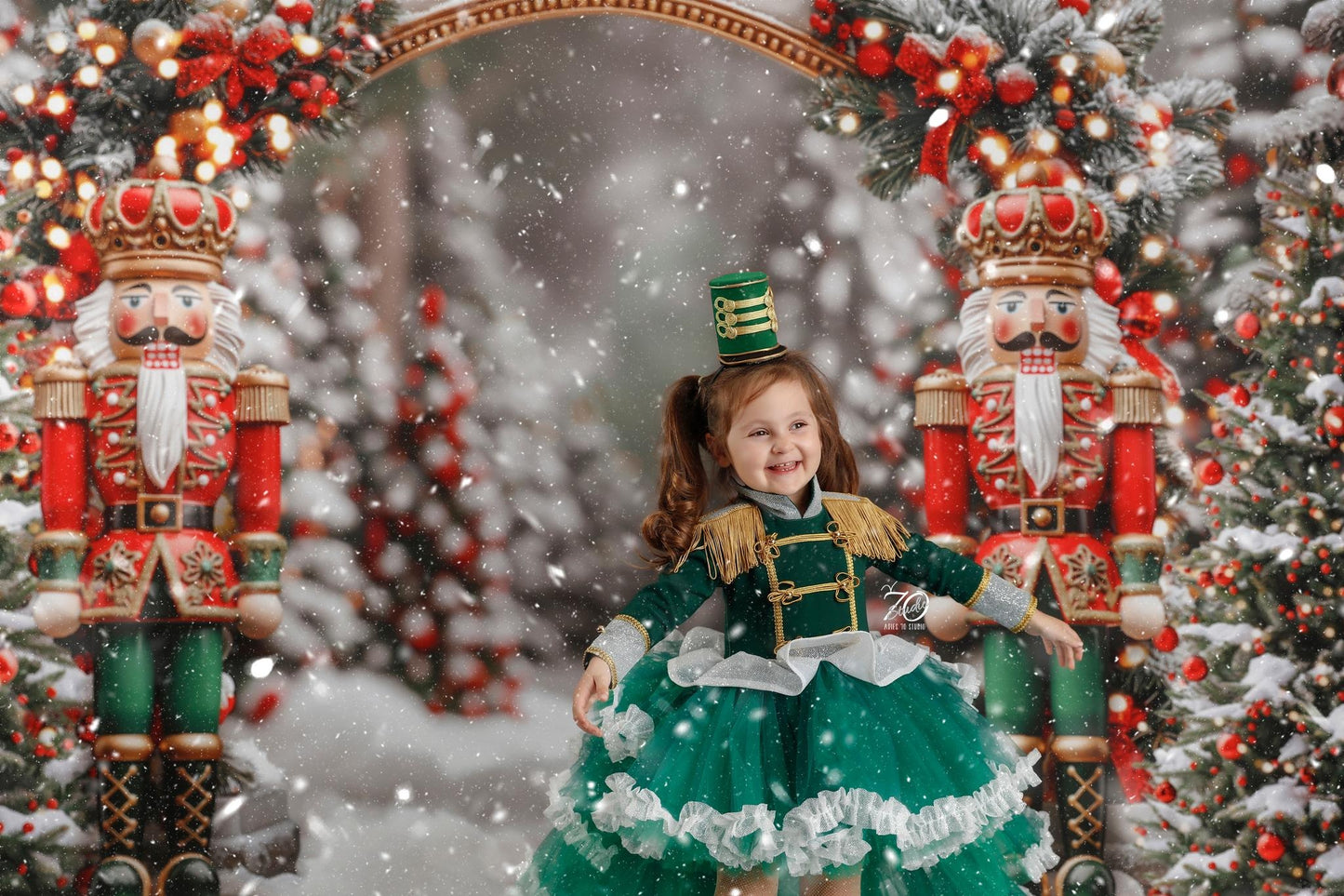 Emerald Nutcracker Dress with Train