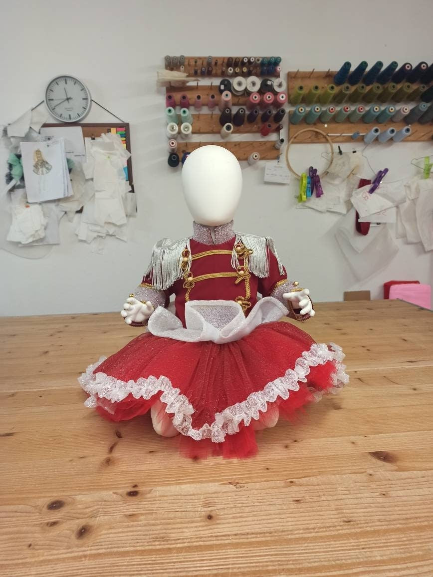 Baby Girl Tutu Nutcracker Costume, Red Circus Outfit