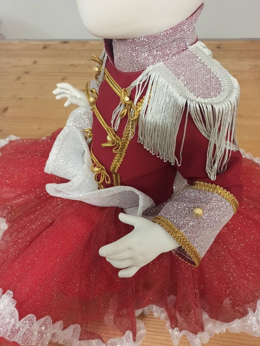 Baby Girl Tutu Nutcracker Costume, Red Circus Outfit