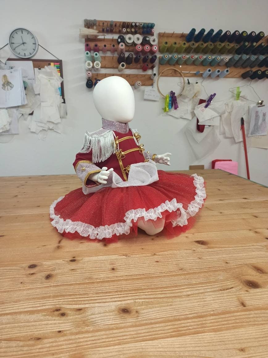 Baby Girl Tutu Nutcracker Costume, Red Circus Outfit