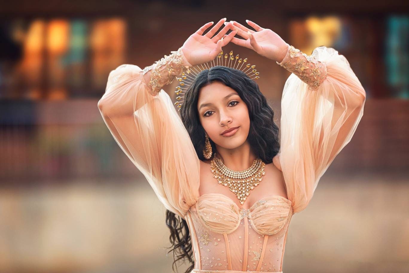 Gold Star Dress Women's