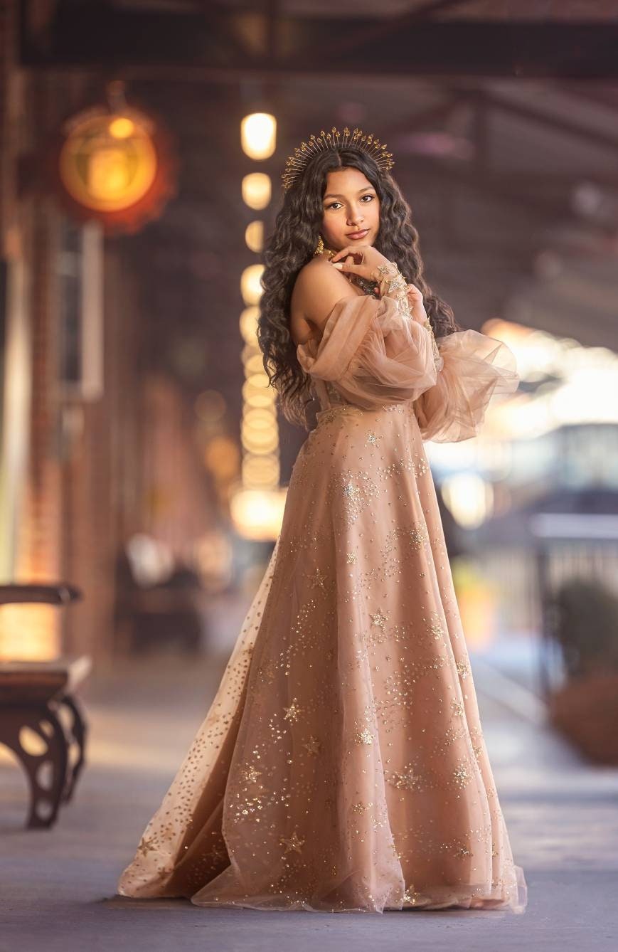 Gold Star Dress Women's