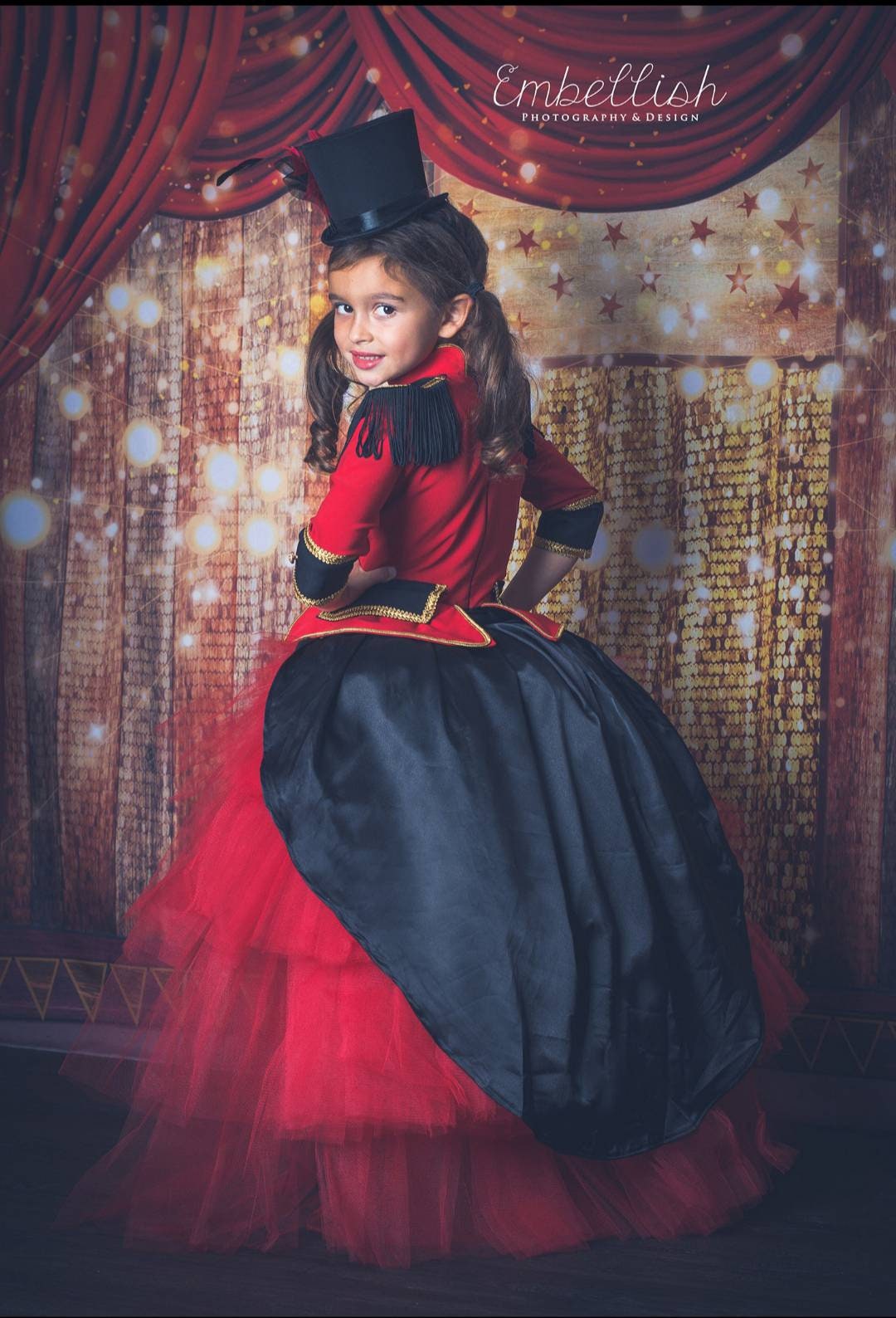 Girls circus outfit, soldier dress, tutu circus dress, showoman, Girls Nutcracker Dress Romper