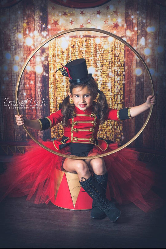 Girls circus outfit, soldier dress, tutu circus dress, showoman, Girls Nutcracker Dress Romper