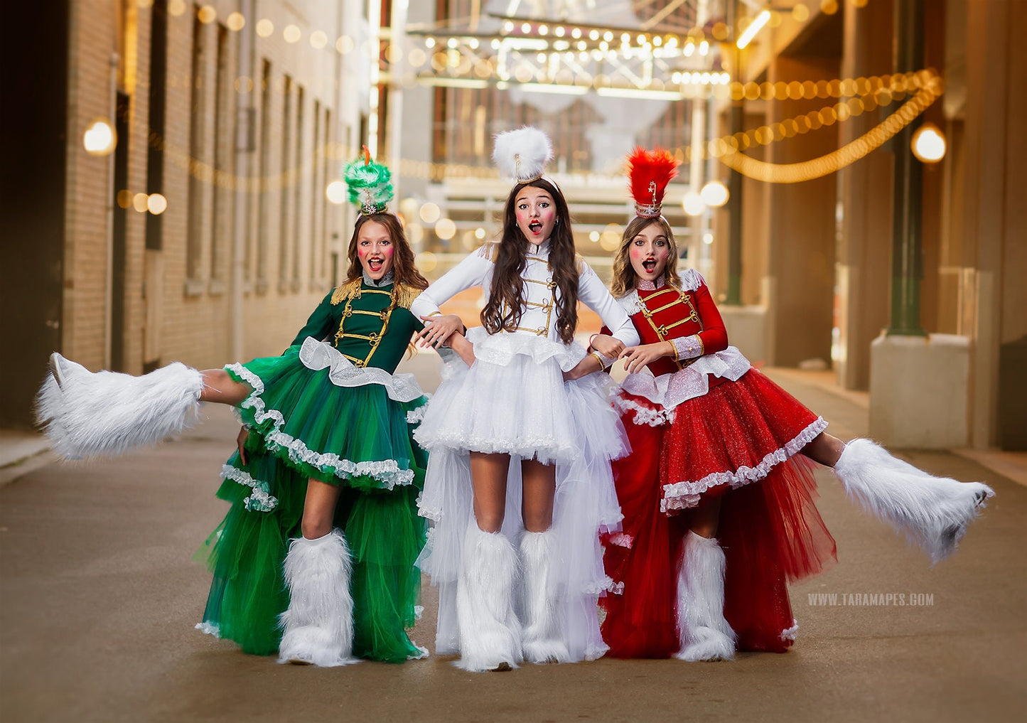 Girl nutcracker costume, girl circus outfit,soldier dress,tutu circus dress,showoman,emerald  Circus Outfit