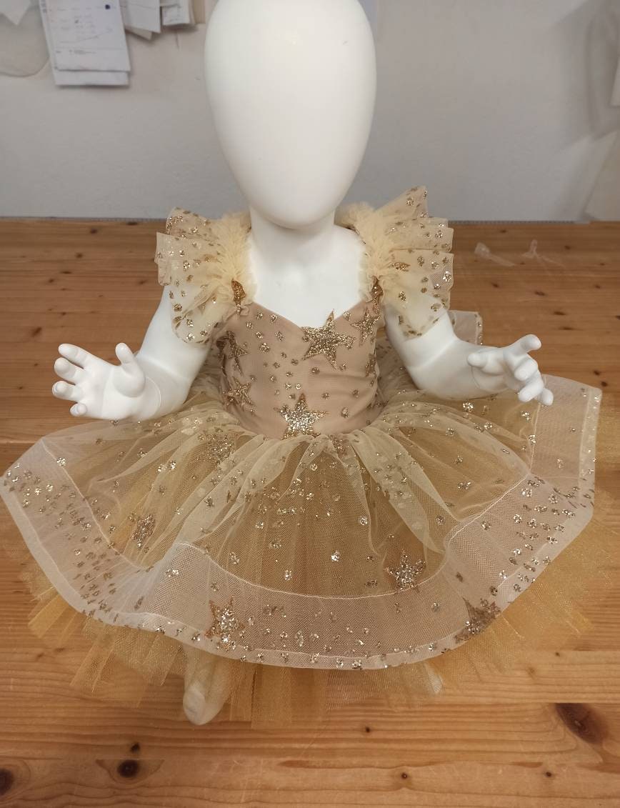 Baby Girl Gold Star Dress