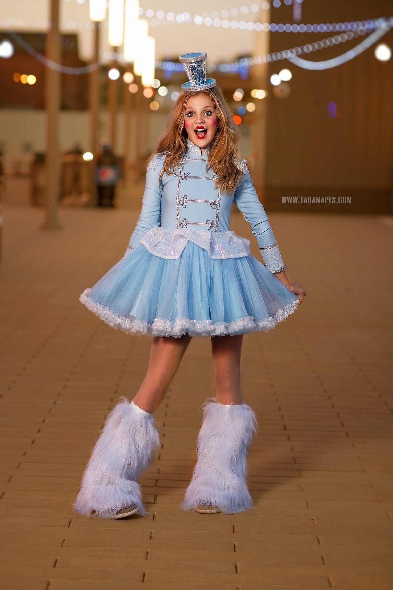 Girl Nutcracker Dress,Short Glitter Dress,"SKY" Nutcracker Dress