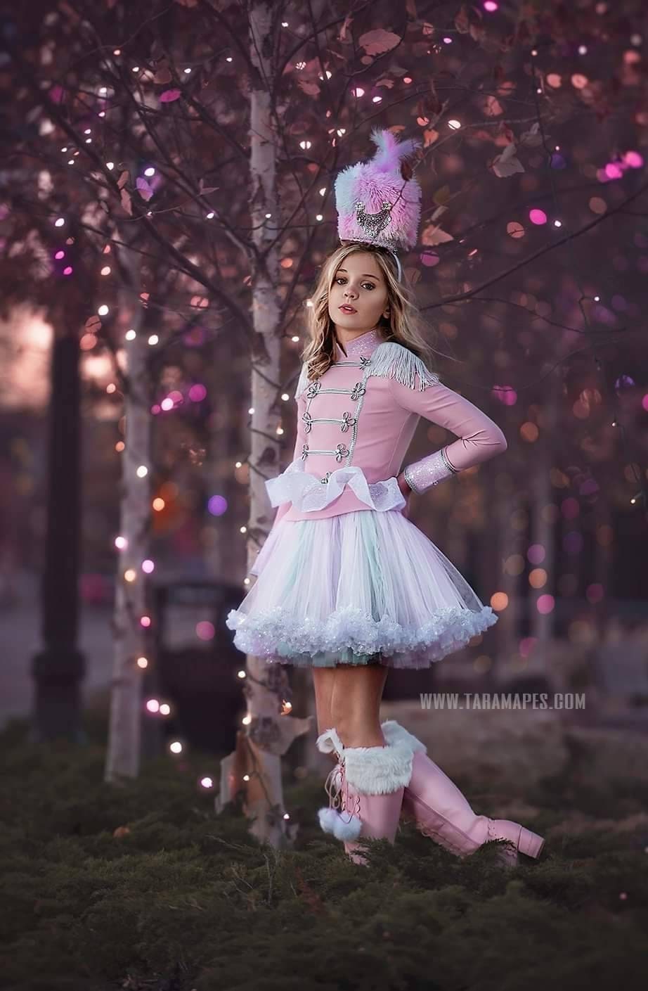 Girl Nutcracker Dress,Short Glitter Dress,Candy Nutcracker Dress