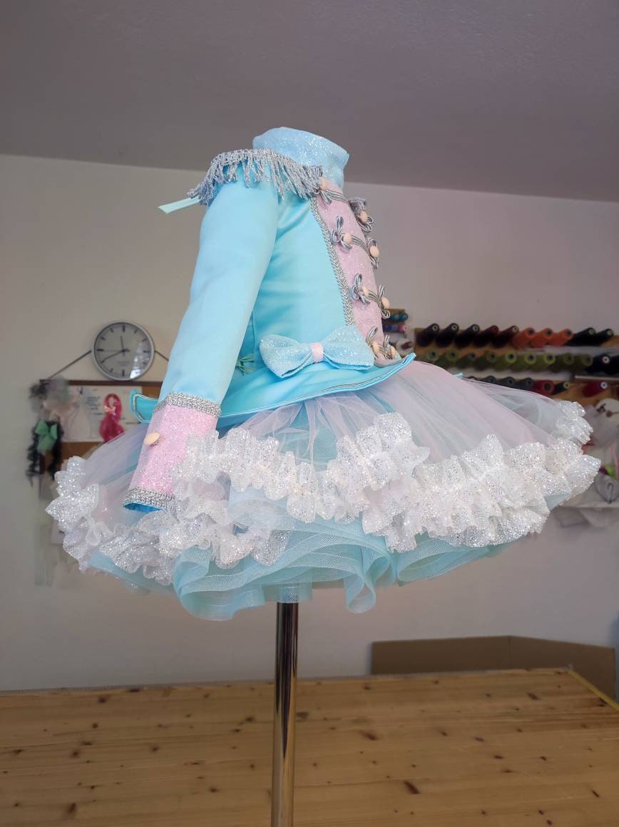 Girl nutcracker costume, Pink and Blue nutcracker costume, Pink and blue tutu Dress nutcracker