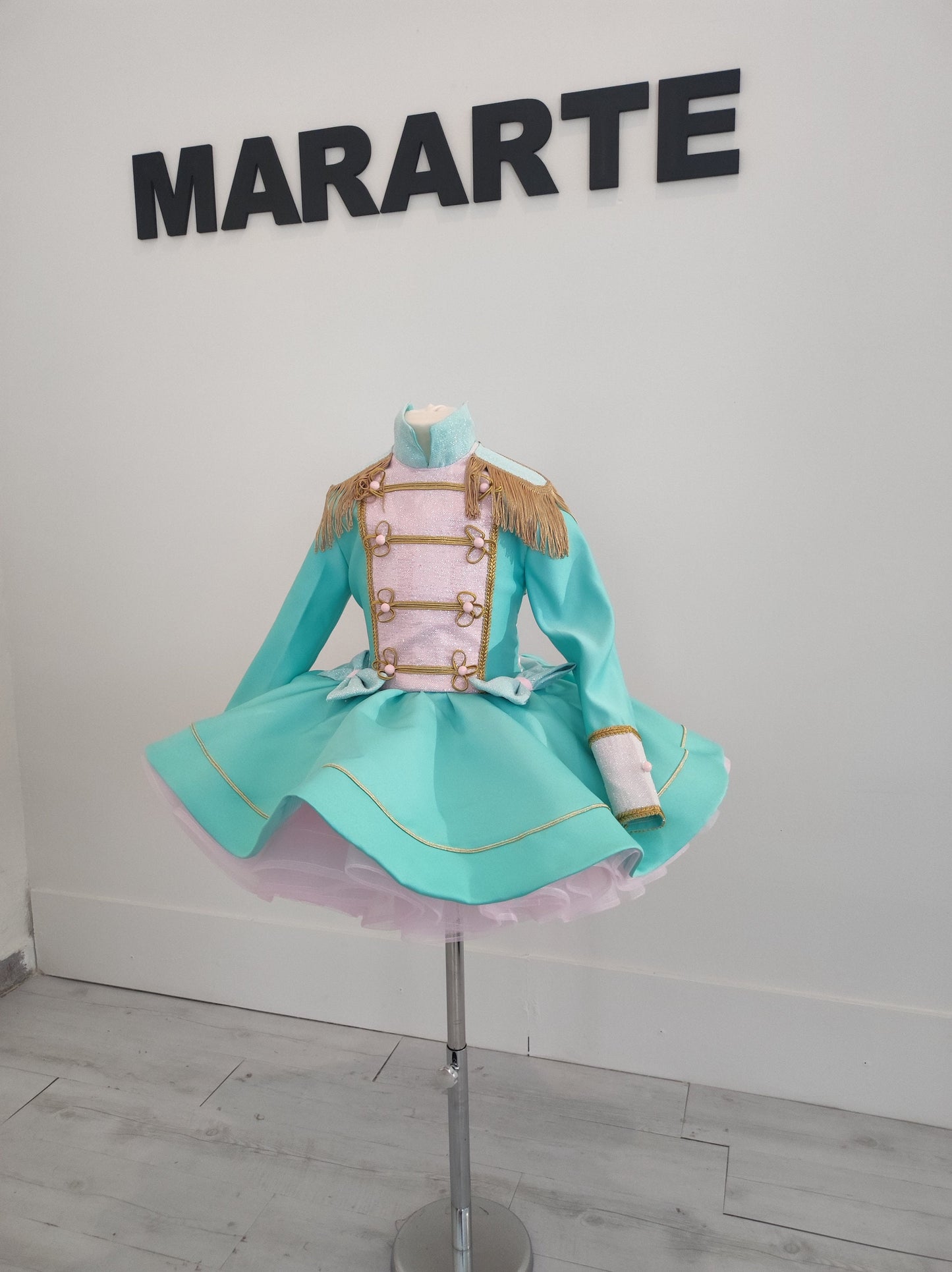 Girl nutcracker costume, mint-green nutcracker costume, Pink and mint green tutu Dress nutcracker