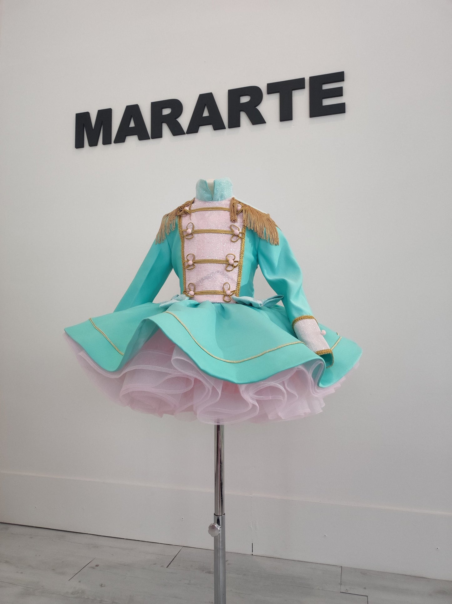 Girl nutcracker costume, mint-green nutcracker costume, Pink and mint green tutu Dress nutcracker