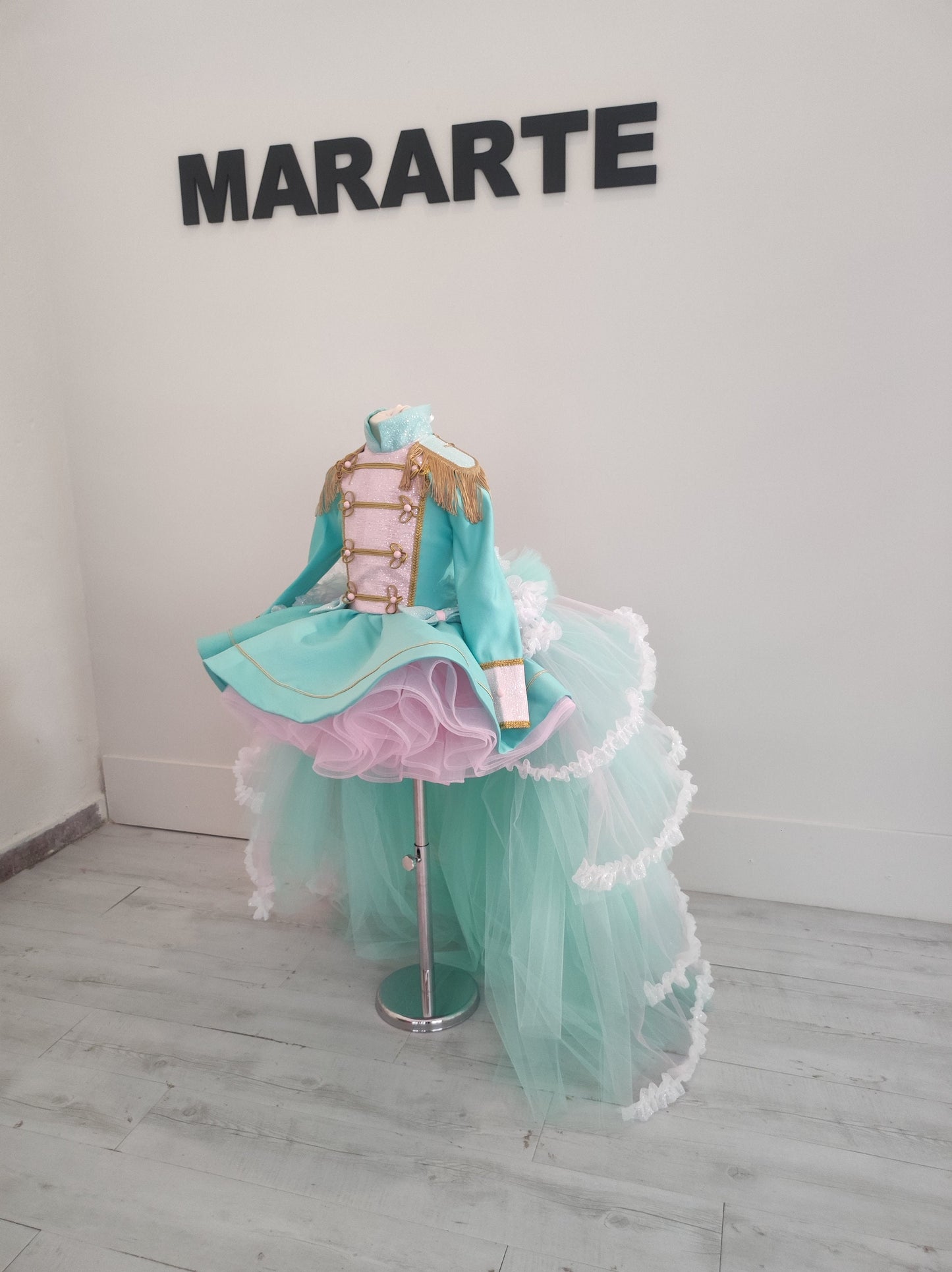 Girl nutcracker costume,mint-green nutcracker dress,pageant dress,photoshoot dress