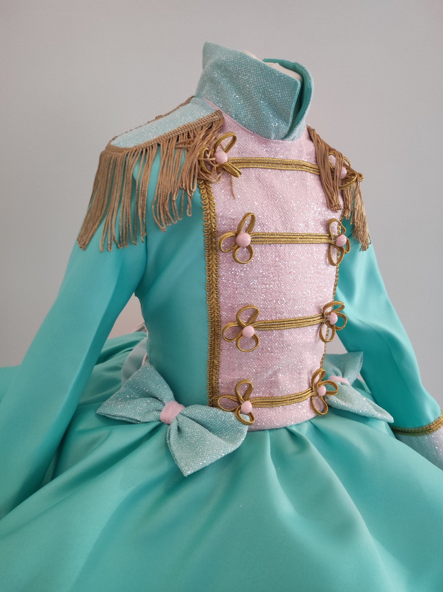 Girl nutcracker costume, mint-green nutcracker costume, Pink and mint green tutu Dress nutcracker