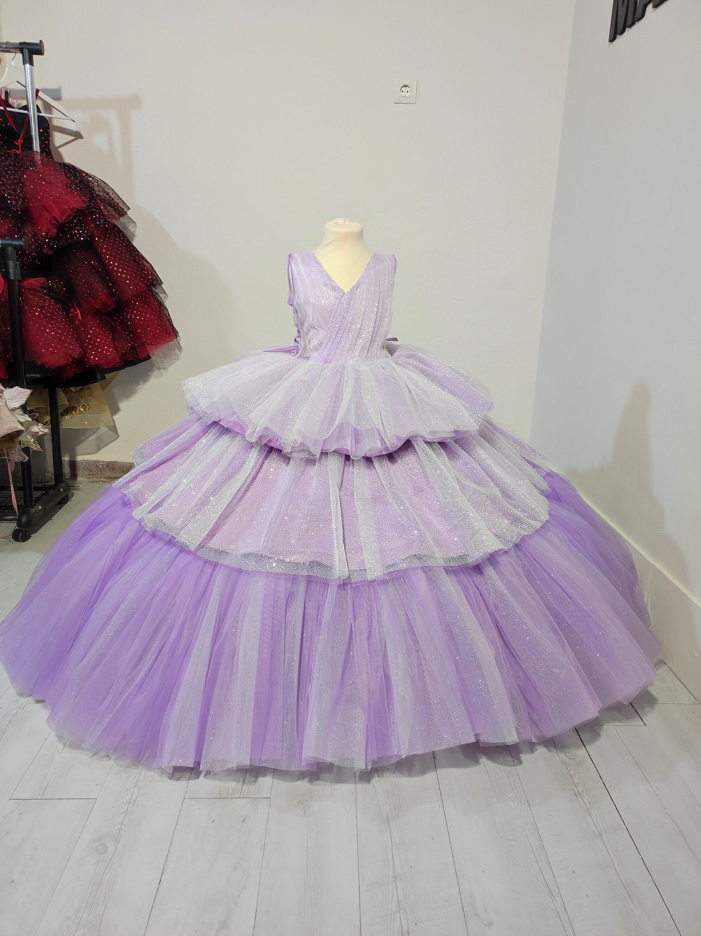 Lilac dress,lilac long dress