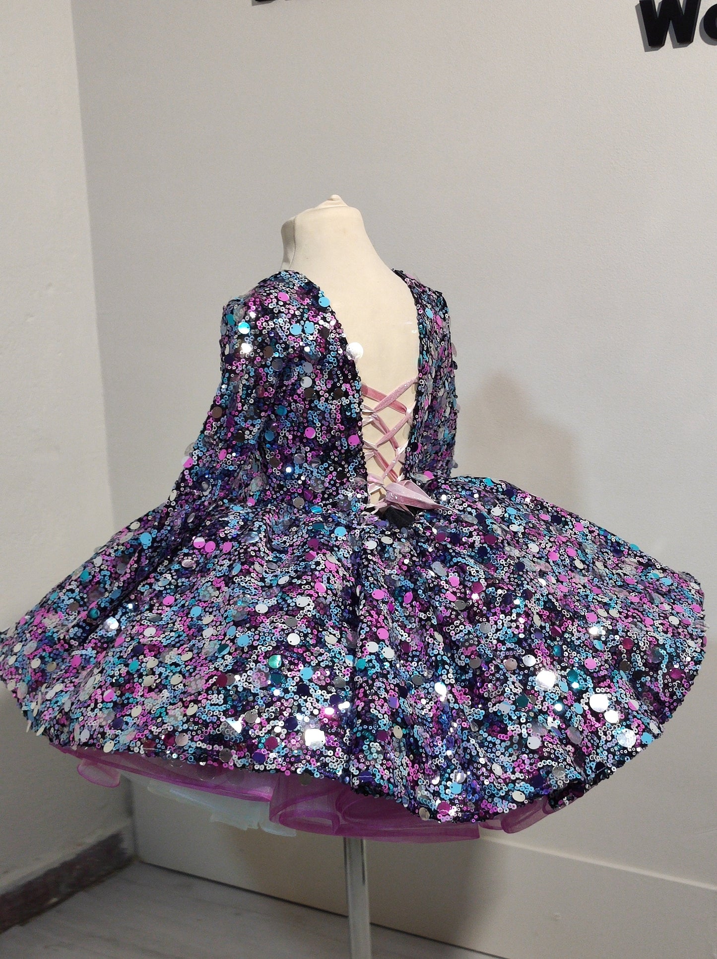 Colorful Sequin Dress,pastel dress, colorful dream dress