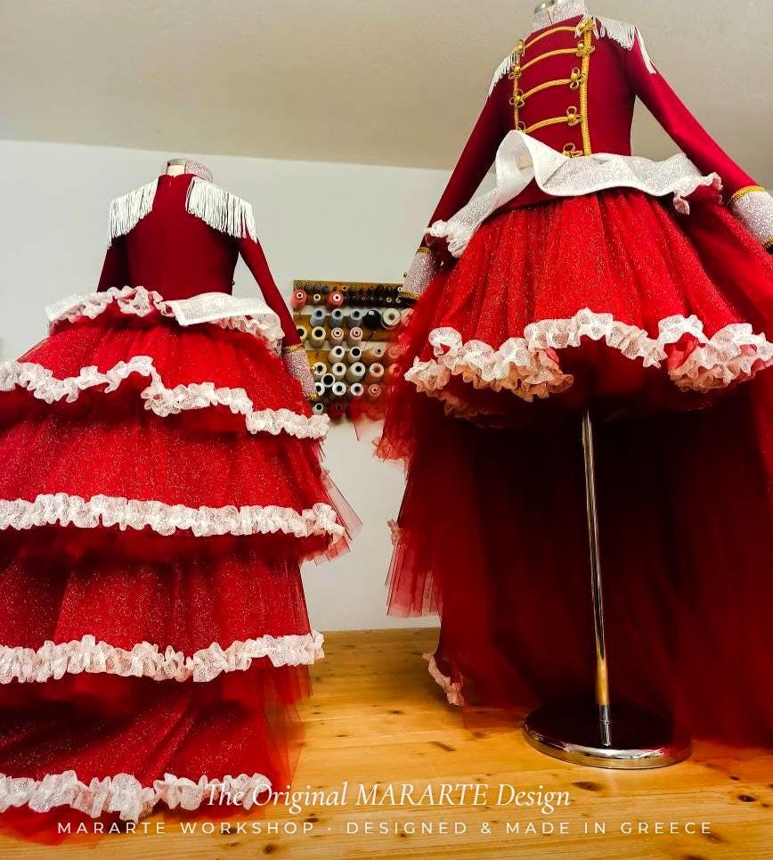 The Red Fire Nutcracker Gown with Removable Train – photo 7