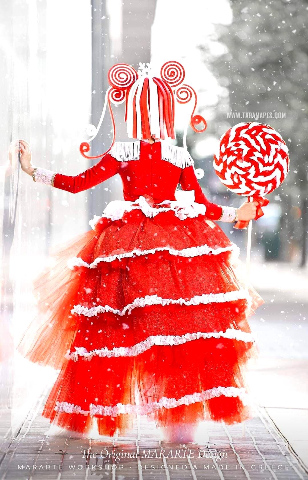 The Red Fire Nutcracker Gown with Removable Train – photo 4