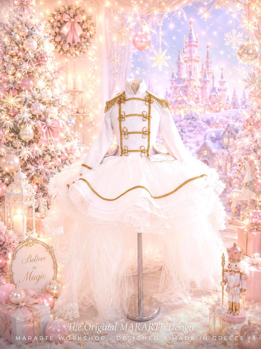 The Snowflake Nutcracker Gown with Removable Train – The Original MARARTE Design