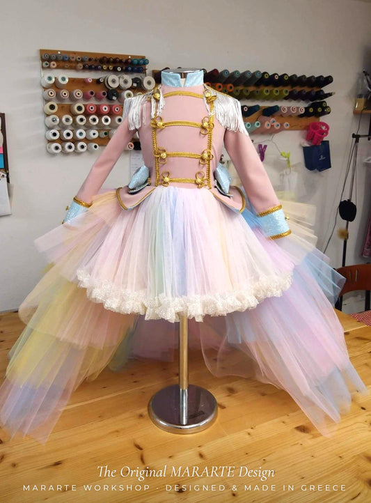 The Pastel Rainbow Nutcracker Gown with Removable Train – photo 2