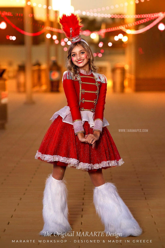 The Red Fire Nutcracker Short Dress – The Original MARARTE Design