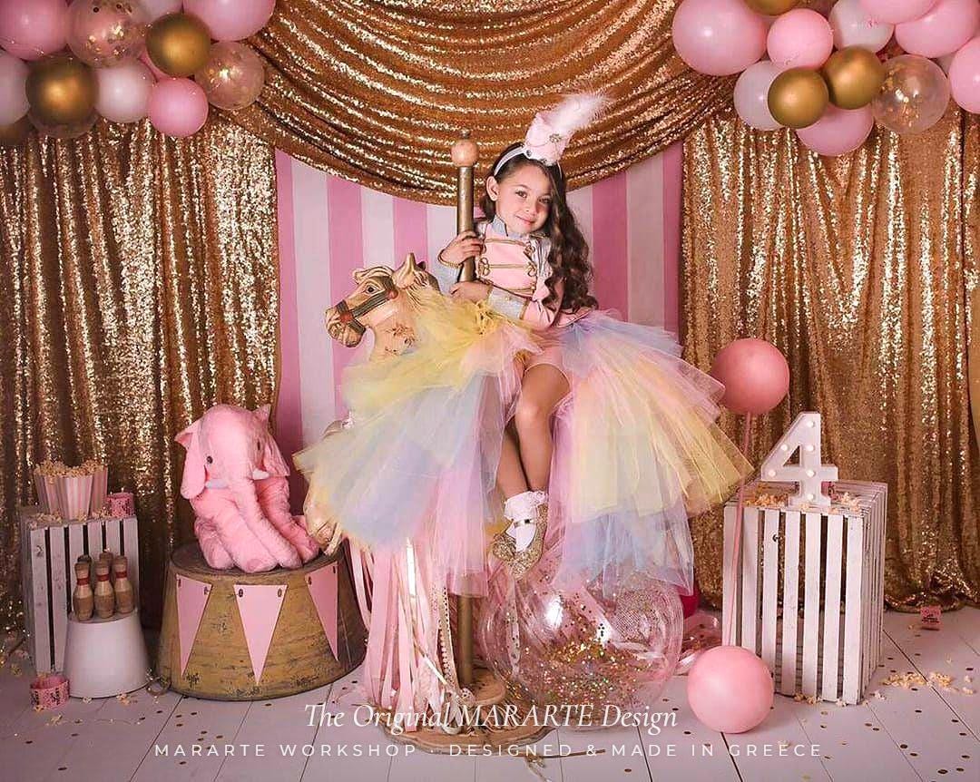 The Pastel Glimmer Nutcracker Romper with Removable Train – photo 6