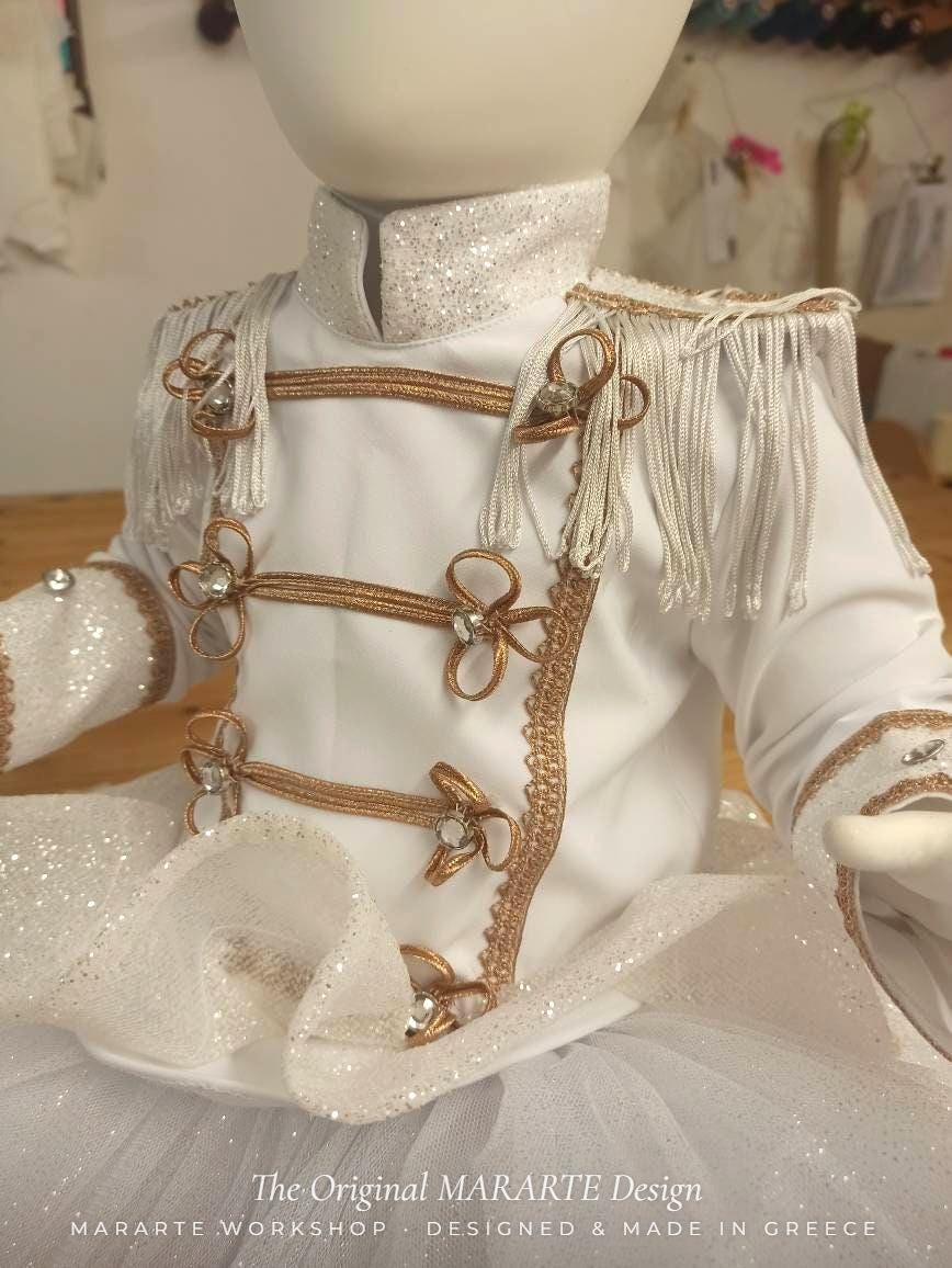 Baby White & Gold Nutcracker Dress – photo 6