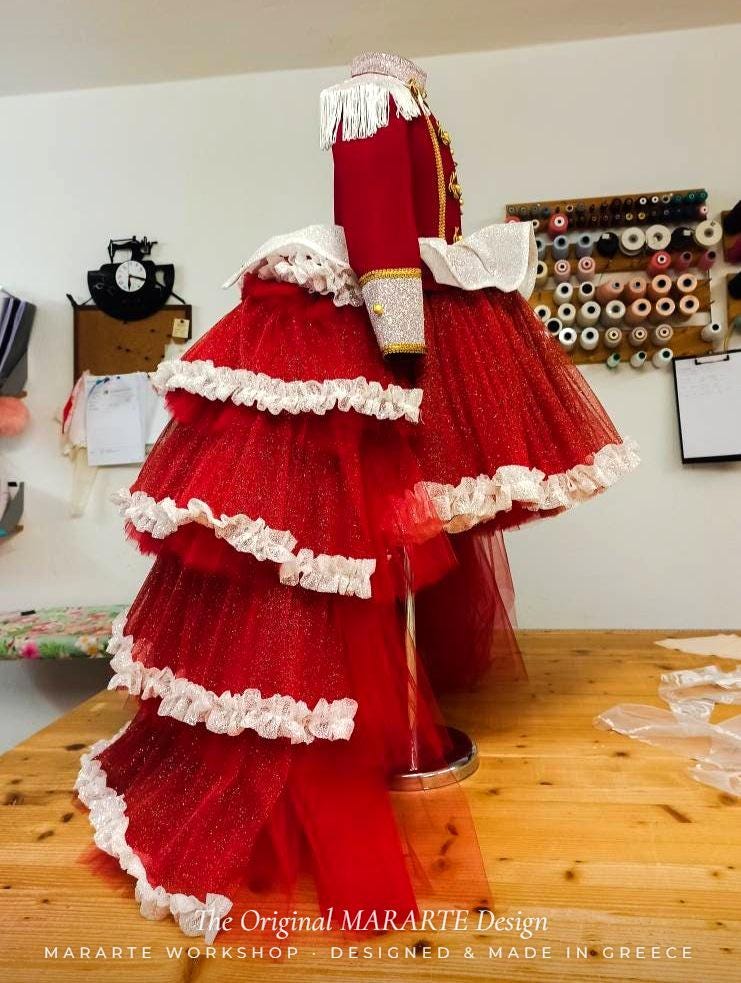 The Red Fire Nutcracker Gown with Removable Train – photo 6