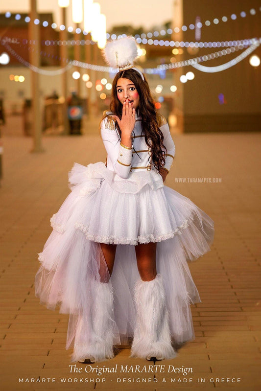 The Snow Sparkle Nutcracker Gown with Removable Train – The Original MARARTE Design