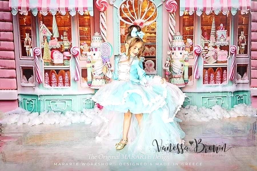The Sugar Nutcracker Gown in Mikado with Removable Train – photo 2