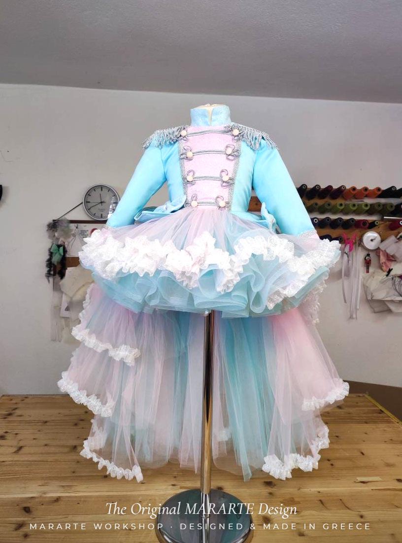 The Sugar Nutcracker Gown in Mikado with Removable Train – photo 4