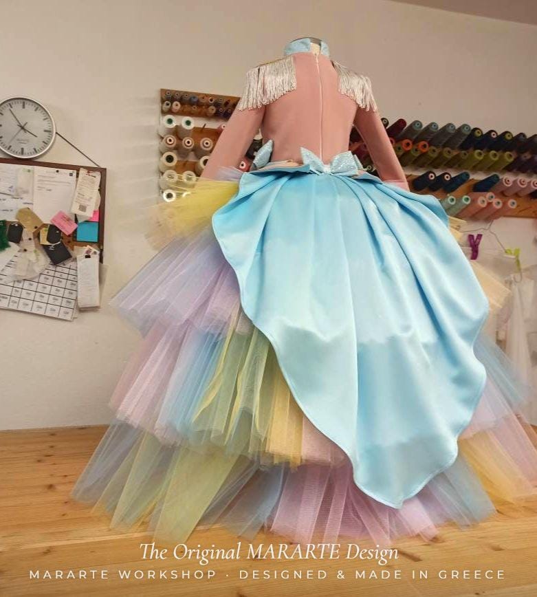 The Pastel Rainbow Nutcracker Gown with Removable Train – photo 5