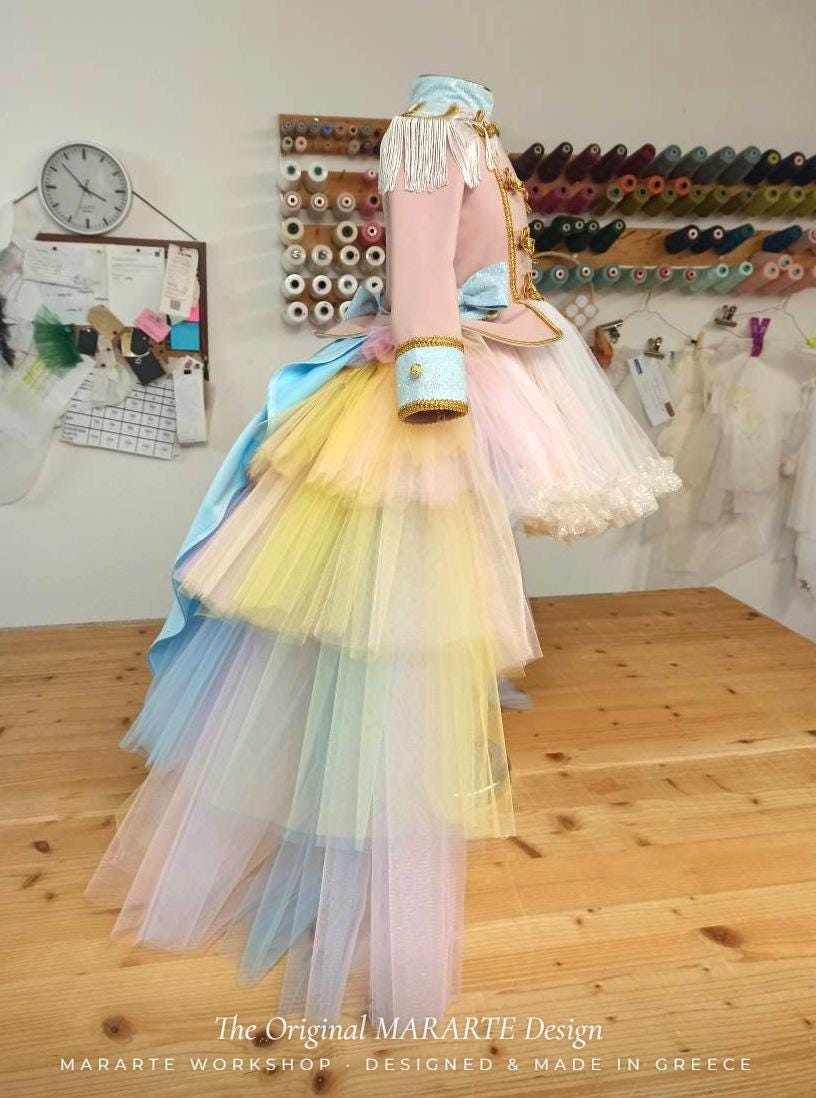 The Pastel Rainbow Nutcracker Gown with Removable Train – photo 10