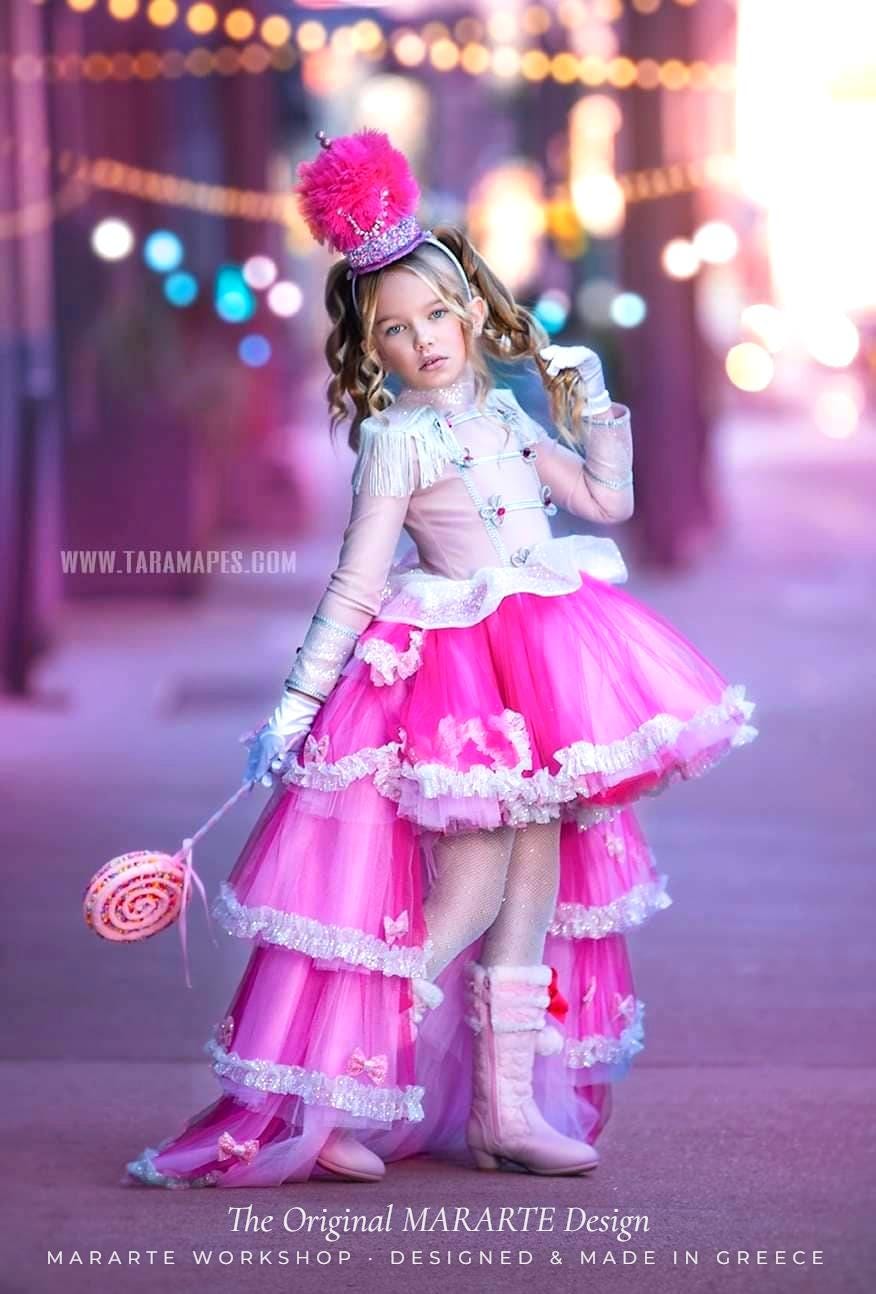The Hot Pink Nutcracker Gown with Removable Train – The Original MARARTE Design