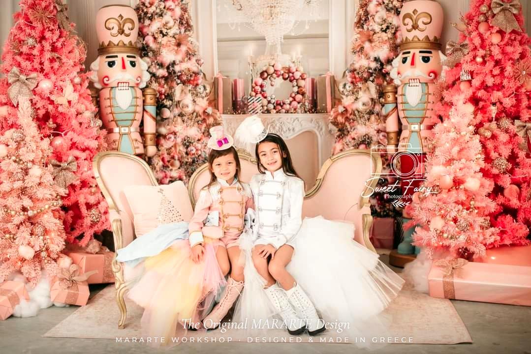 The White Shine Nutcracker Romper with Removable Train – photo 3